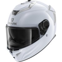Image of Shark Spartan GT Blank Motorcycle Helmet XL White (W01)