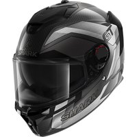 Shark Spartan GT Pro Carbon Ritmo Motorcycle Helmet XL Matt Carbon Silver (DSU)