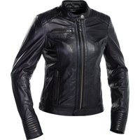 Richa Scarlett Ladies Leather Motorcycle Jacket 12 Black