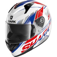 Shark Ridill Phaz Motorcycle Helmet XL White Blue Red (WBR)