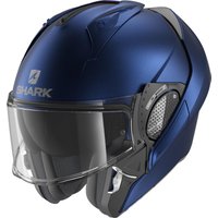 Image of Shark Evo-GT Blank Mat Flip Front Motorcycle Helmet S Matt Blue (B06)