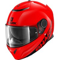 Image of Shark Spartan 1.2 Blank Motorcycle Helmet XS Red (RED)