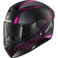 Image of Shark D-Skwal 2 Cadium Motorcycle Helmet XS Matt Black Violet (KVK)