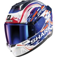 Shark Skwal i3 Replica Zarco GP de France Motorcycle Helmet L White Purple Blue (WVB)