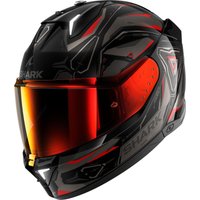Image of Shark Skwal i3 Linik Motorcycle Helmet S Black Anthracite Red (KAR)