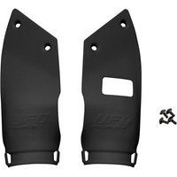 KA04770#001 - UFO Front Number Board Extenders For Kawasaki KX250 2021-2026 - Black