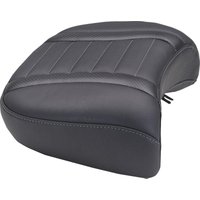 88420GM - Mustang Wide Deluxe Touring Passenger Seat For Harley Davidson FLHX 1923 2024-2026 - Black/Grey