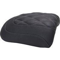 Image of 88611GM - Mustang Padded Passenger Seat Cowl For Harley Davidson FLHX 1923 2024-2026 - Black/Grey