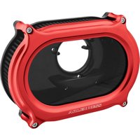 Image of 600-254 - Arlen Ness Stage 2 Method Air Cleaner Kit For Harley Davidson FLHR 1584 2008 - Red