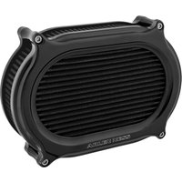 600-174 - Arlen Ness Stage 2 Oval Air Cleaner Kit For Harley Davidson FLD 1690 2012-2013 - All Black