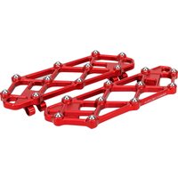 Image of 410-057 - Arlen Ness Diamond Rider Floorboards For Harley Davidson FLD 1690 2012-2013 - Red