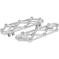 Image of 410-054 - Arlen Ness Diamond Rider Floorboards For Harley Davidson FLD 1690 2012-2013 - Chrome