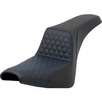 Image of 818-30-17701 - Saddlemen Honeycomb Step Up Seat For Harley Davidson FXBB 1750 2018-2020 - Black/Blue