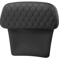 Image of 814-07-154 - Saddlemen Honeycomb Chopped Black Stitching Tour Pak Pad For Harley Davidson FLH 1868 2021 - Black