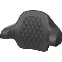 Image of 814-07-15001 - Saddlemen Tour Pak Lattice Stitch Backrest Pad For Harley Davidson FLH 1868 2021 - Black/Blue