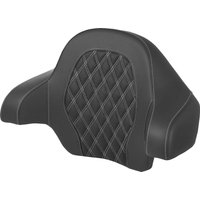 Image of 814-07-15006 - Saddlemen Tour Pak Lattice Stitch Backrest Pad For Harley Davidson FLH 1868 2021 - Black/White