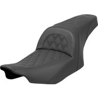 Image of 823-07-162 - Saddlemen Slim Lattice Stitched Seat For Harley Davidson FLHX 1923 2024-2026 - Black