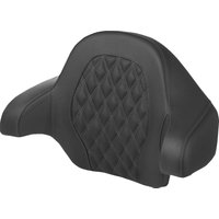 Image of 814-07-15002 - Saddlemen Tour Pak Lattice Stitch Backrest Pad For Harley Davidson FLH 1868 2021 - Black/Grey