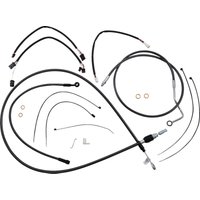 4871141 - Magnum Shielding Pearl Designer Handlebar Cable Install Kit For Harley Davidson FLTRK 1868 2021-2024 30.5 - 35.5cm (12" - 14") - Black