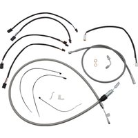 5891181 - Magnum Shielding XR Handlebar Cable Install Kit For Harley Davidson FLDE 1750 2018-2020 30.5 - 35.5cm (12" - 14") - Chrome/Clear-Coated