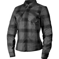 2822-1902 - Icon Womens Fallblock Flannel Jacket X-Large - Black/Grey