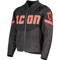 Image of Icon Contra3 Hero Jacket - Black/Red