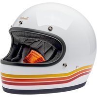 Image of Biltwell Gringo Sunset Spectrum Helmet - Gloss/Orange/Red/White