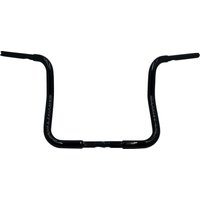 Image of 903013-B - Fat Baggers Inc. 1-1/4" EZ Install Round Top Handlebar For Harley Davidson FLH 1868 2021 33 cm (13") - Black