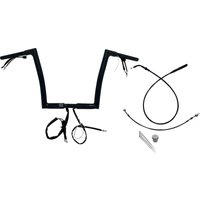 Image of 749912-B - Fat Baggers Inc. 1-1/4" EZ Install Flat Top Handlebar For Harley Davidson FLHX 1923 2024-2026 30.5 cm (12") - Black