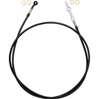 Image of 120062-B - Fat Baggers Inc. EZ Install Brake Hose For Harley Davidson FLHR 1584 2008-2009 - Black 157.5cm