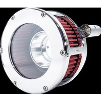 Image of 5458 - Feuling Parts BA Air Cleaner Kit For Harley Davidson FLHR 1584 2008 - Chrome/Clear/Red