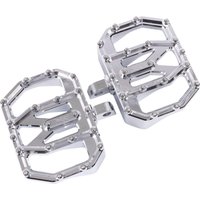 Image of TSC-2031-3-D - Thrashin Supply Co Mini Aggressor Rear Floorboards For Harley Davidson FL 1200 1972-1977 - Chrome