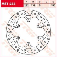 Image of MST233 - TRW Round Fixed Brake Disc 282mm For MZ Baghira 660 1997-2006 Front