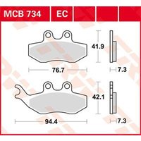 Image of MCB734 - TRW All Round Sintered Metal Brake Pads For Beta ALP 125 2006-2014 Front