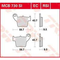 Image of MCB730SI - TRW SI Series Sintered Brake Pads For Honda CR125 2002-2007 Rear