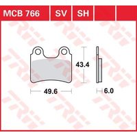 Image of MCB766 - TRW All Round Sintered Metal Brake Pads For Sherco 0.8 80 2005-2008 Front