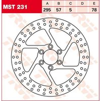 Image of MST231 - TRW Round Fixed Brake Disc 295mm For Suzuki VS 1400 GLF 1987-1988 Front