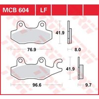 Image of MCB604 - TRW All Round Sintered Metal Brake Pads For Cagiva Canyon 500 1998-2005 Rear