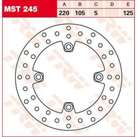 Image of MST245 - TRW Round Fixed Brake Disc 220mm For Honda CB-1 400 F 1989-1991 Rear