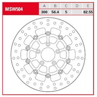 Image of MSW504 - TRW Contoured Fixed Brake Disc For Harley Davidson FLD 1690 2012-2013 Front