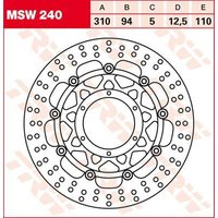 Image of MSW240 - TRW Round Floating Brake Disc For Honda CB1000R 2008-2017 Front