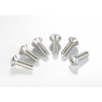 Image of MSW105-6 - TRW Brake Disc Bolt Set For Kawasaki KLX300 R 1997-2001 - Silver/Stainless Steel