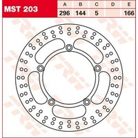 Image of MST203 - TRW Round Fixed Brake Disc 250-299mm For Suzuki VS 750 GLF 1986-1989 Front