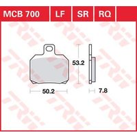 Image of MCB700 - TRW All Round Sintered Metal Brake Pads For Ducati 1098 2007-2008 Rear