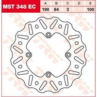 Image of MST348EC - TRW EC Cross Design Brake Disc For Yamaha YZ80 1993-2001 Rear