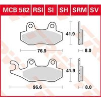 Image of MCB582SV - TRW SV Series Sintered Brake Pads For Suzuki DR350S 1990-1994 Front
