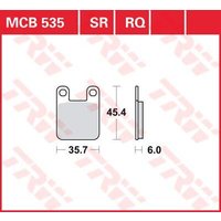 Image of MCB535 - TRW All Round Sintered Metal Brake Pads For Sherco 0.8 80 2003-2004 Front