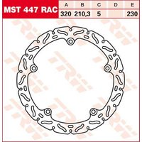 Image of MST447RAC - TRW Contoured Fixed Brake Disc For Honda CTX700 2014-2016 Front