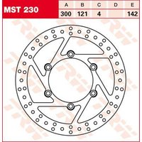 Image of MST230 - TRW Round Fixed Brake Disc Larger Than 300mm For Suzuki DR650 R 1991-1995 Front