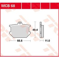 Image of MCB68 - TRW All Round Sintered Metal Brake Pads For Yamaha SR 500 1978-1987 Front